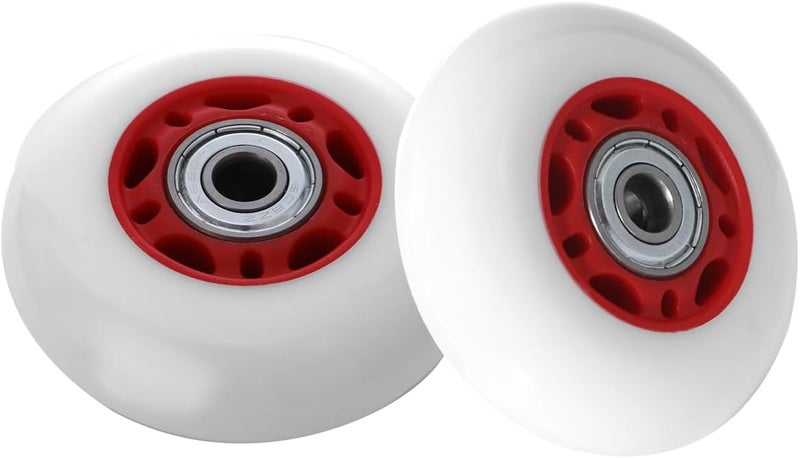 KAMIER Rip Stik Wheels 76mm x 24mm Replacement for Razor FlashRider RipRider PowerRider 360 Caster Trike RipStik Ripster Ripsurf Caster Board Kids Mini Scooter Skateboarded CasterBoard Wheel Parts Red - Image 1